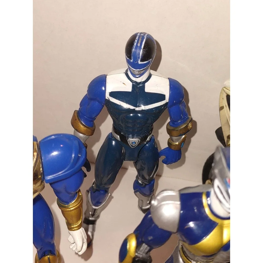 Power Rangers Wild Force Figure Lot 2000s Lunar Wolf Blue Warrior Black Bison